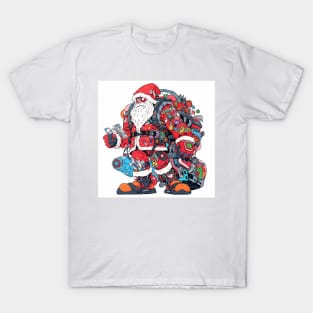 Santa Claus & Cyberpunk 3 T-Shirt